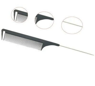 Polished Parting Comb (Metal Rattail)